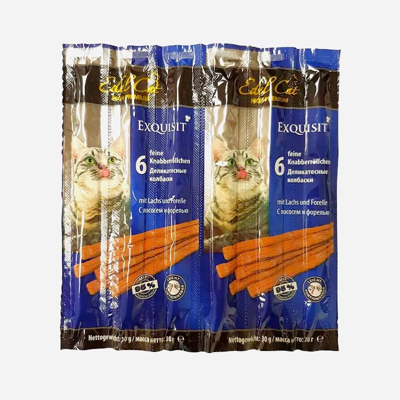 אדל סטיק חתול סלמון טראוט כחול 6 יח