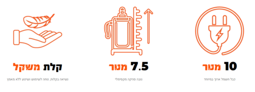 משאבת מים טבולה Hunter 550W גוף נירוסטה - HUNTER