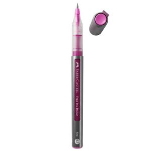 עט רולר דיו ורוד Faber Castell Free Ink Fine חוד 0.7 מ מ 