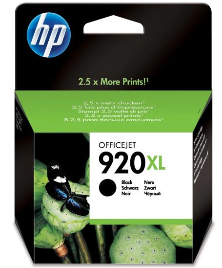 HP 920XL Black (CD975AE) – שחור מקורי | תפוקה עד 1,200 דפים