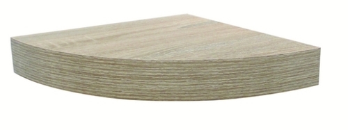 מדף צף אלון פינתי 29.5X29.5X5 ס