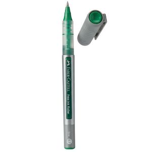 עט רולר דיו ירוק Faber Castell Free Ink Fine חוד 0.7 מ מ