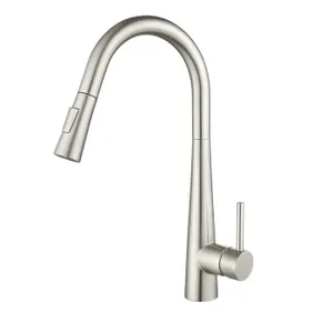 ברז מטבח נשלף ניקל מוברש מסדרת Hilo מבית Waterfall