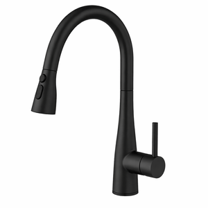 ברז מטבח נשלף שחור מסדרת Goma מבית Waterfall