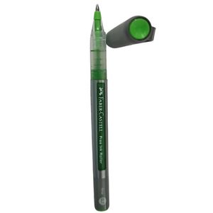 עט רולר דיו ירוק דשה Faber Castell Free Ink Fine חוד 0.7 מ מ