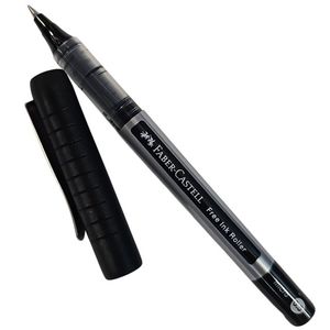 עט רולר דיו שחור Faber Castell Free Ink Micro Broad חוד 0.5 מ מ