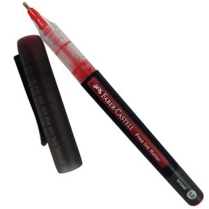 עט רולר דיו אדום Faber Castell Free Ink Micro Broad חוד 1.5 מ מ