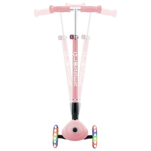 קורקינט 3 גלגלים מתקפל עם גלגלים מאירים PRIMO FOLDABLE LIGHTS - ורוד פסטל