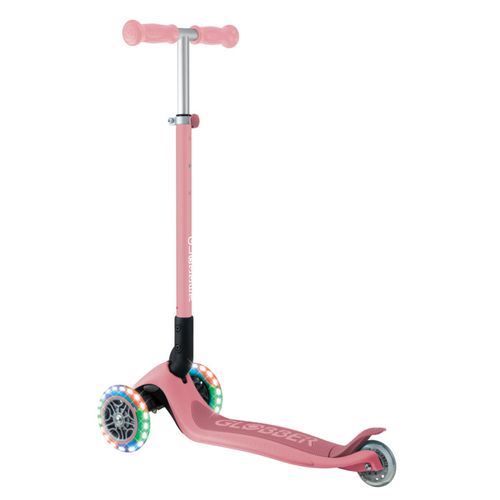 קורקינט 3 גלגלים מתקפל עם גלגלים מאירים PRIMO FOLDABLE LIGHTS - ורוד פסטל