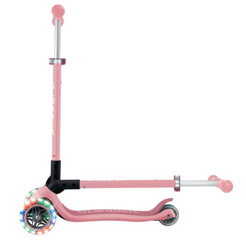 קורקינט 3 גלגלים מתקפל עם גלגלים מאירים PRIMO FOLDABLE LIGHTS - ורוד פסטל