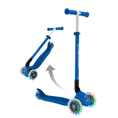 קורקינט 3 גלגלים מתקפל עם גלגלים מאירים PRIMO FOLDABLE LIGHTS - כחול נייבי