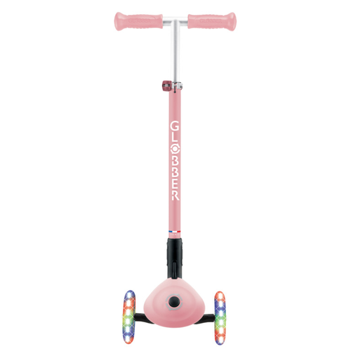 קורקינט 3 גלגלים מתקפל עם גלגלים מאירים PRIMO FOLDABLE LIGHTS - ורוד פסטל