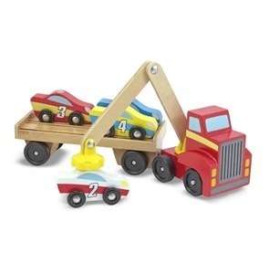 משאית גרר מגנטית מעץ איכותי מבית מליסה ודאג Melissa And Doug