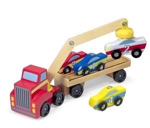 משאית גרר מגנטית מעץ איכותי מבית מליסה ודאג Melissa And Doug