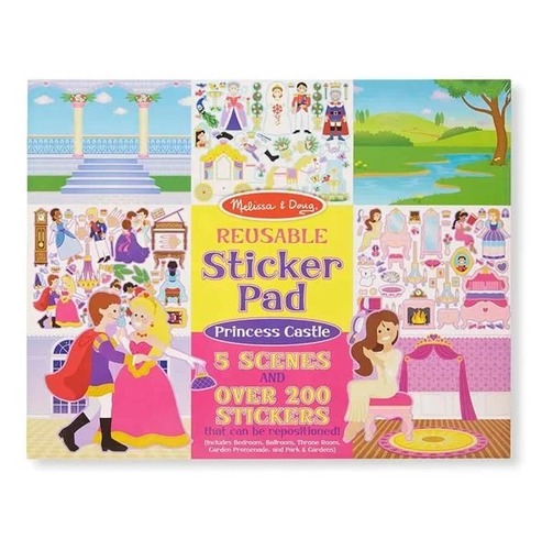 חוברת מדבקות ארמון נסיכות מבית מליסה ודאג Melissa And Doug