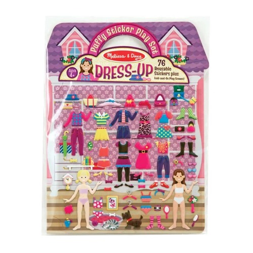 משחק הלבשה- מדבקות נפוחות מבית מליסה ודאג Melissa And Doug