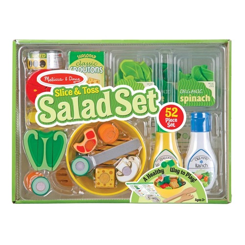 ערכה מעץ חיתוך והכנת סלט מבית מליסה ודאג Melissa and Doug