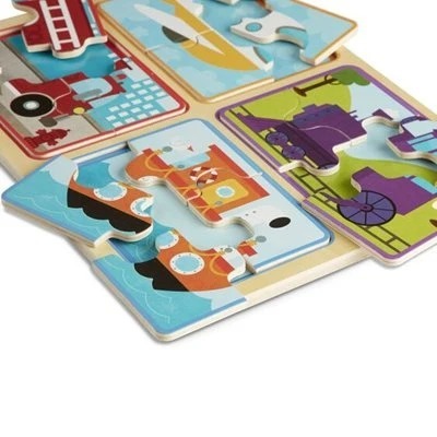 פאזל עץ כלי תחבורה מבית מליסה ודאג Melissa And Doug