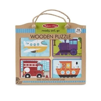 פאזל עץ כלי תחבורה מבית מליסה ודאג Melissa And Doug