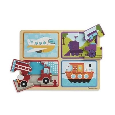 פאזל עץ כלי תחבורה מבית מליסה ודאג Melissa And Doug