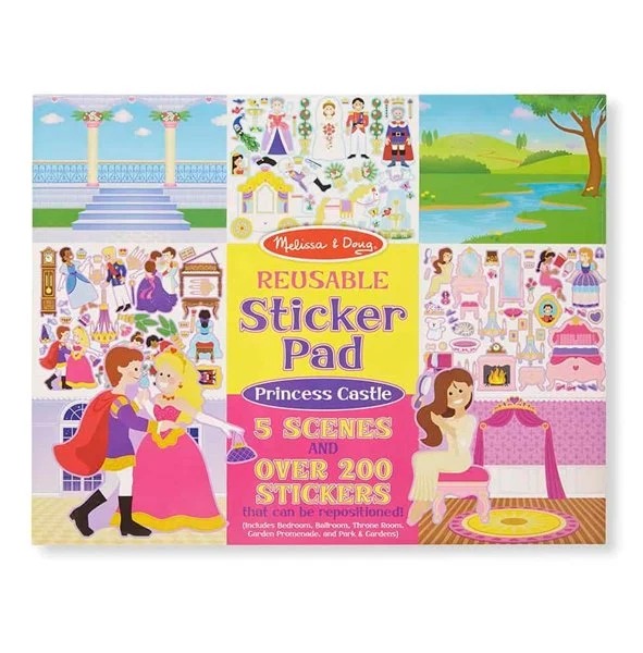 חוברת מדבקות ארמון נסיכות מבית מליסה ודאג Melissa And Doug