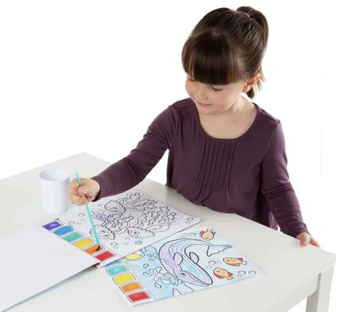 חוברת צביעה עם מים - חיות ים מבית מליסה ודאג Melissa And Doug
