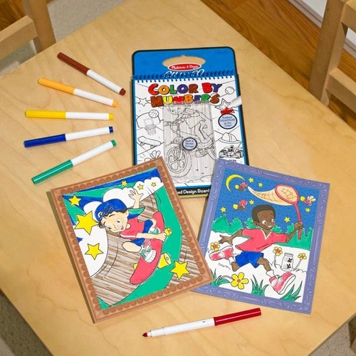 צביעה לפי מספרים - כחול מבית מליסה ודאג MELISSA AND DOUG