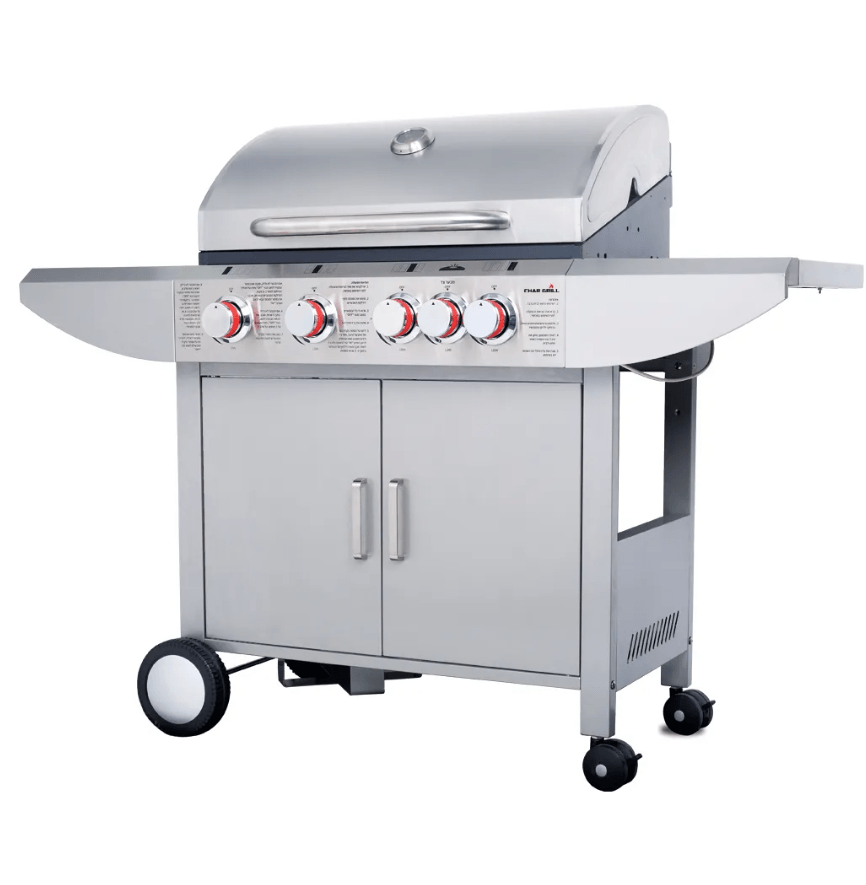 גריל גז 4 מבערים Char Grill + כירת צד KYQ-6SA נירוסטה