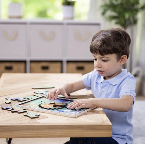 פאזל ים מעץ עם גלגל שיניים מבית מליסה ודאג - MELISSA AND DOUG