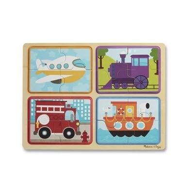 פאזל עץ כלי תחבורה מבית מליסה ודאג Melissa And Doug