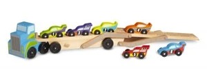 מוביל מכוניות ענק מעץ מבית מליסה ודאג Melissa And Doug