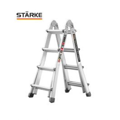 סולם אלומיניום טלסקופי מקצועי 4x4 תוצרת STARKE