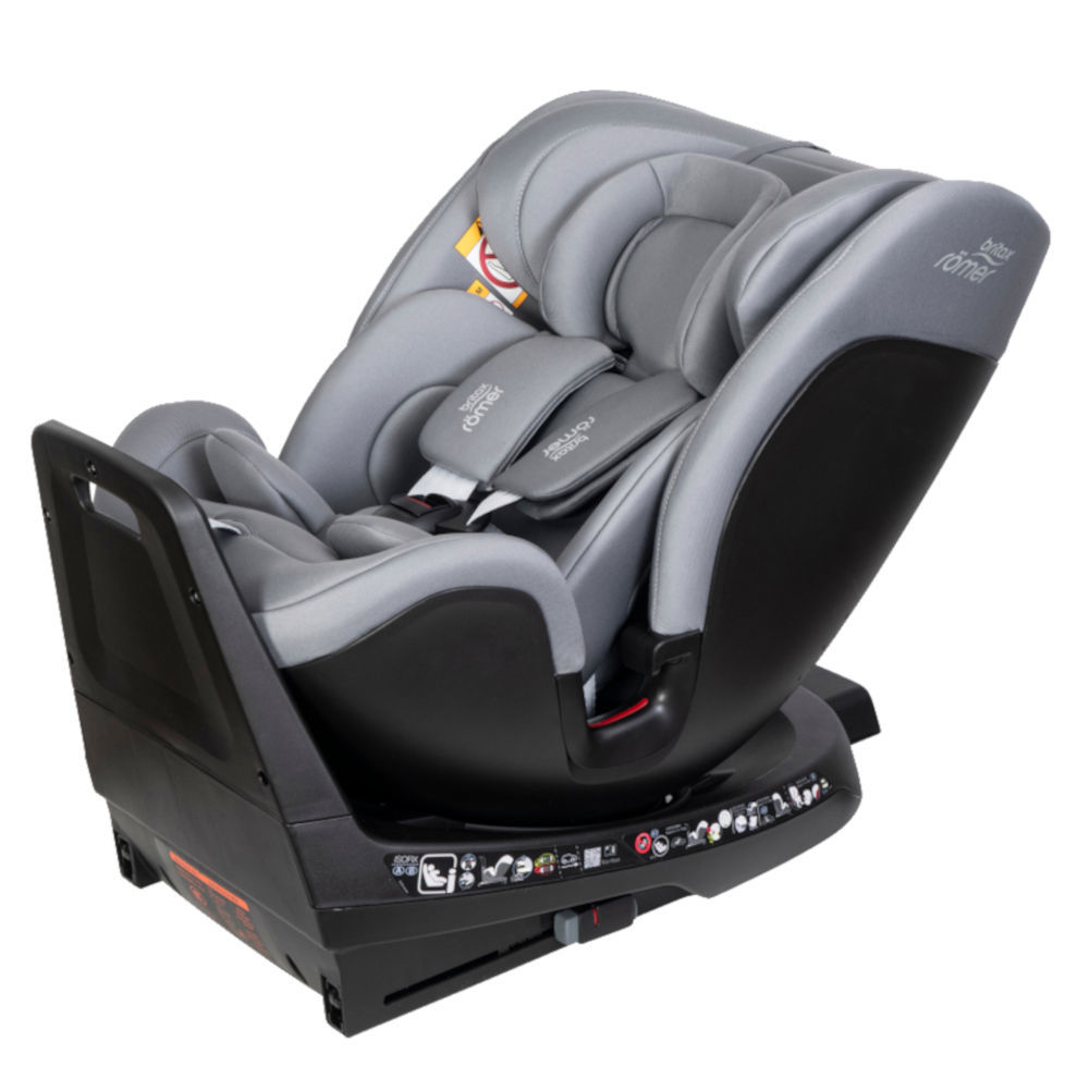 כסא בטיחות מסתובב משולב בוסטר °Britax Swivel Grow Max 360 - צבע אפור