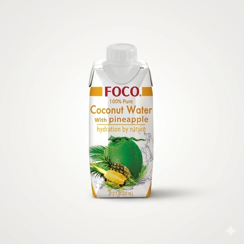 FOCO- מי קוקוס בתוספת אננס 330מ