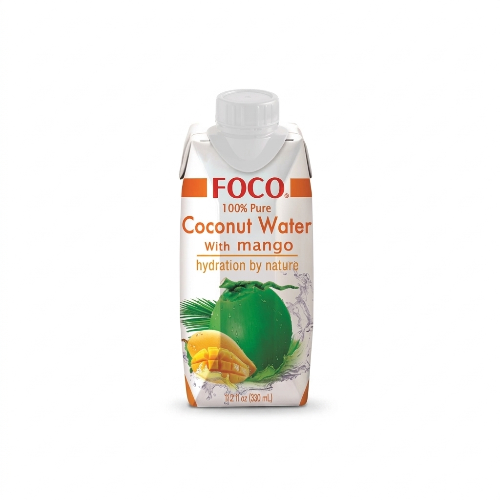 FOCO- מי קוקוס בתוספת מנגו 330מ"ל