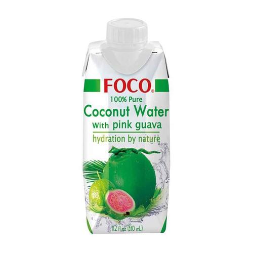 FOCO- מי קוקוס בתוספת גויאבה ורודה 330 מ