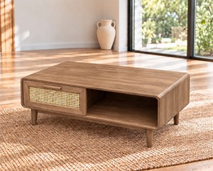 שולחן סלון ALMA / BOHO OAK עם מגירה 
