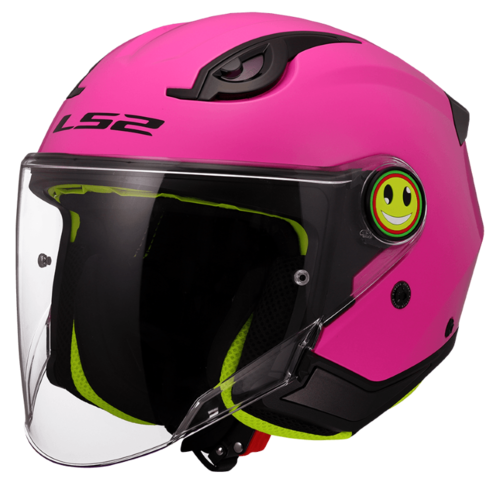 קסדה 3/4 לילדים אל אס 2 פאני ורוד מבריק – LS2 OF622 FUNNY GLOSS PINK