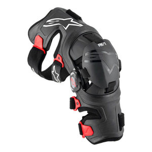 מגני ברכיים (ברייס) אלפינסטארס שחור/אדום – Alpinestars RK-7 PLASMA KNEE BRACE BLACK/RED
