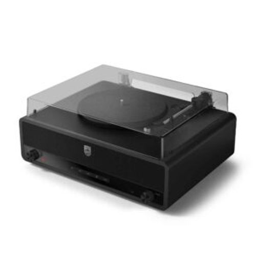 פטיפון Bluetooth Philips Stevie עם רמקולים מובנים USB ו-AUX