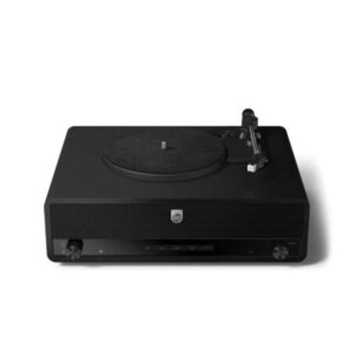 פטיפון Bluetooth Philips Stevie עם רמקולים מובנים USB ו-AUX