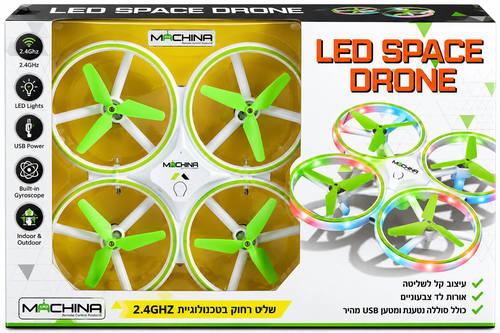 רחפן פעלולים עם תאורת LED והימנעות ממכשולים Machina