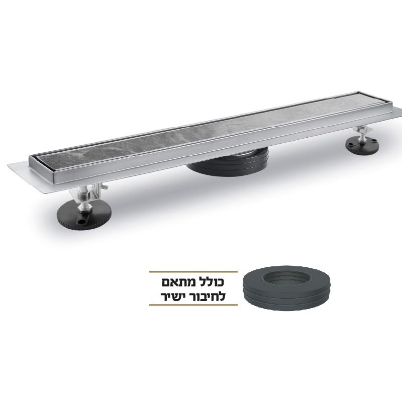 תעלת ניקוז יהלום ניקל בחיבור ישיר 40 ס״מ