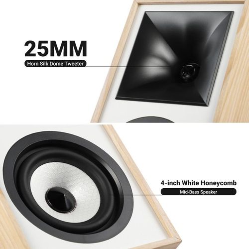 זוג רמקולי מדף מוגברים AIYIMA S4000 — Studio Monitor עם XLR, RCA ו-Bluetooth