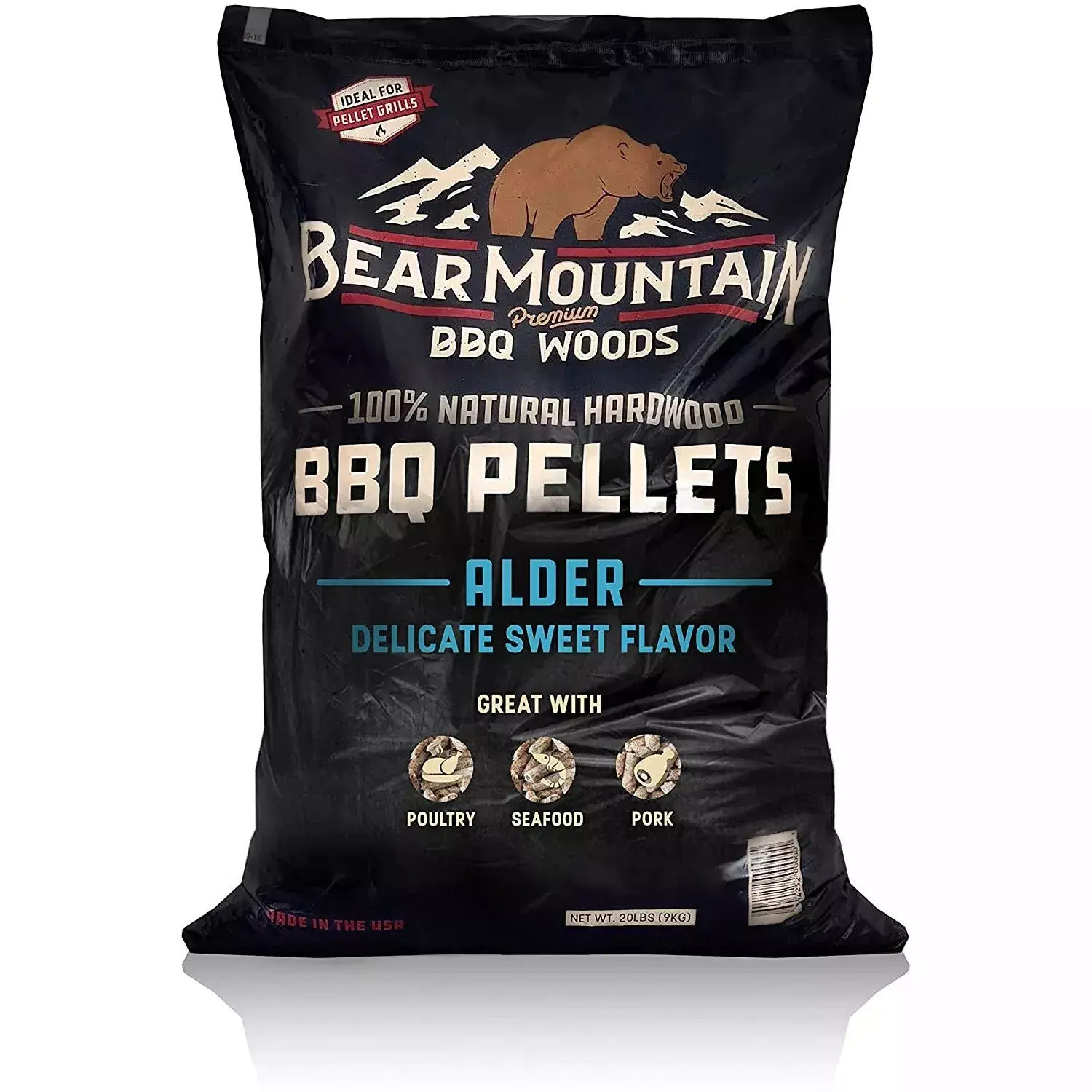 פֶלֶט למעשנה מעץ אלמון 9 ק”ג Alder pellets