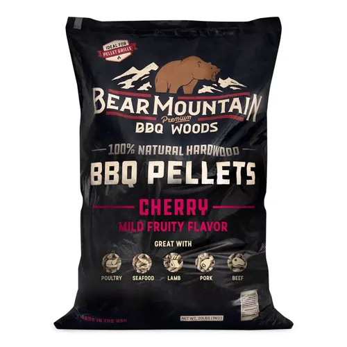 פֶלֶט למעשנה מעץ דובדבן אמריקאי 9 ק”ג Cherry pellets