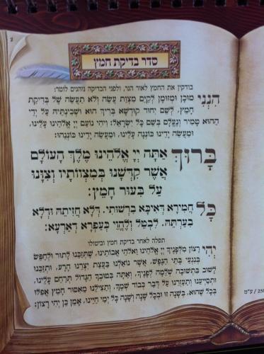 הגדה של פסח שעומדת על השולחן דגם 202