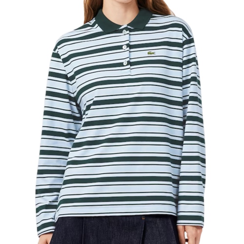 חולצה LACOSTE מידות XS-XL לנשים בגוון כחול