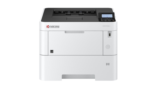 מדפסת לייזר שחור לבן KYOCERA ECOSYS P3145dn – חזית המדפסת בתצורה הבסיסית, עם מגירת נייר אחת