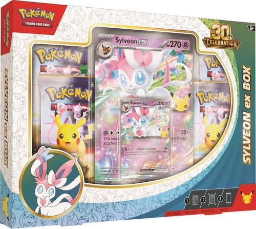 קלפי פוקימון Pokemon Tcg 30th Celebration Sylveon Ex Box